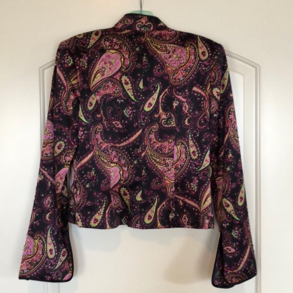 Vintage Js Collections Sequins Jacket Size 8 - image 3